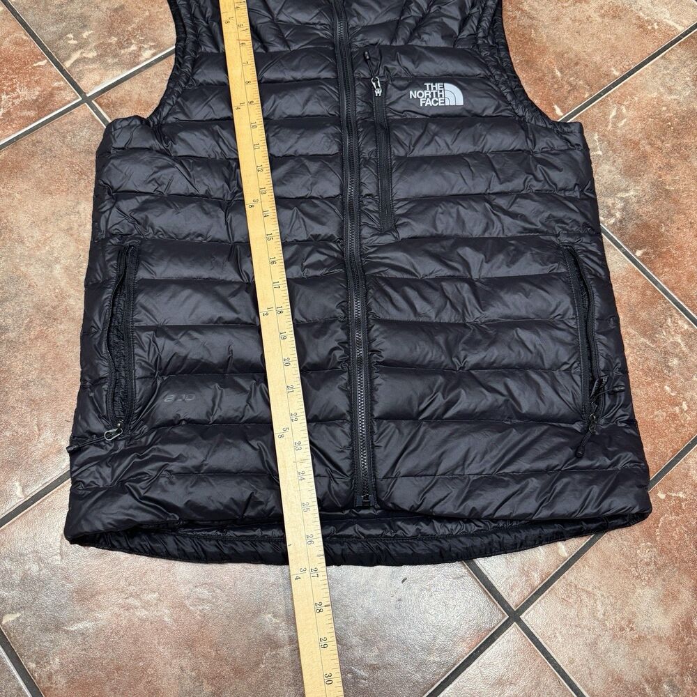 The North Face Goose Down Vest Mens Sm 800 Fill Puffer Packable Black - Picture 2 of 7